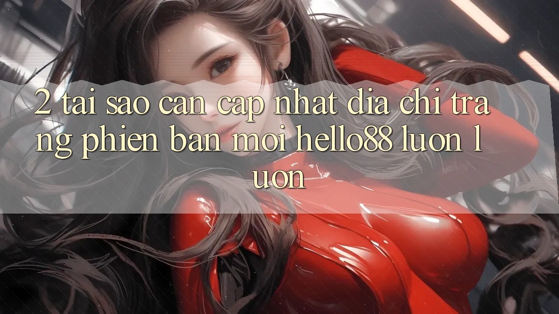2. Tại Sao Cần Cập Nhật “Địa chỉ trang Phiên bản mới Hello88” Luôn luôn?
