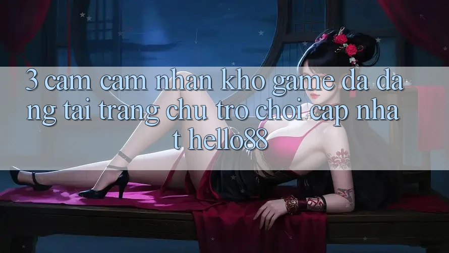 3. Cảm cảm nhận Kho Game Đa Dạng Tại Trang chủ Trò chơi Cập Nhật Hello88