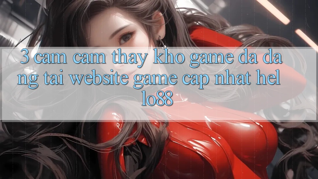 3. Cảm cảm thấy Kho Game Đa Dạng Tại Website Game Cập Nhật Hello88