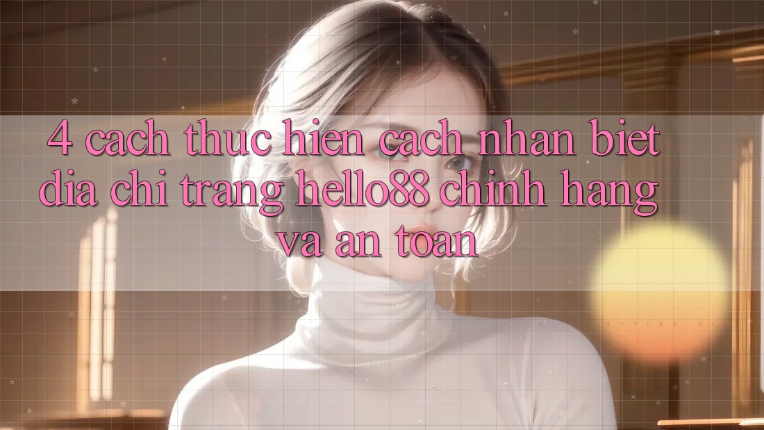 4. Cách thực hiện Cách Nhận Biết Địa chỉ trang Hello88 Chính Hãng Và An Toàn