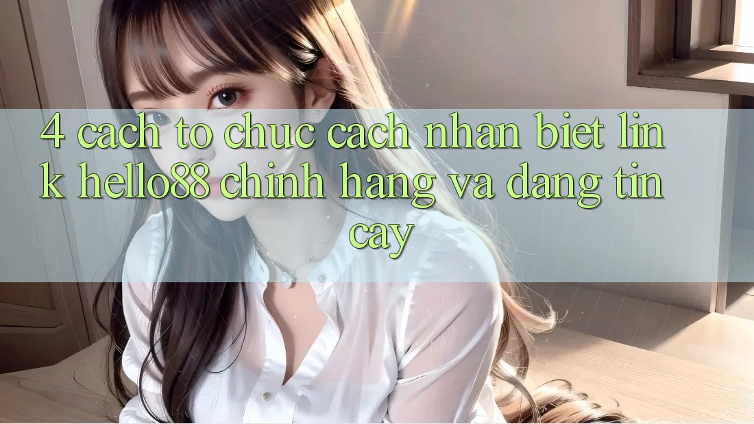 4. Cách tổ chức Cách Nhận Biết Link Hello88 Chính Hãng Và Đáng tin cậy