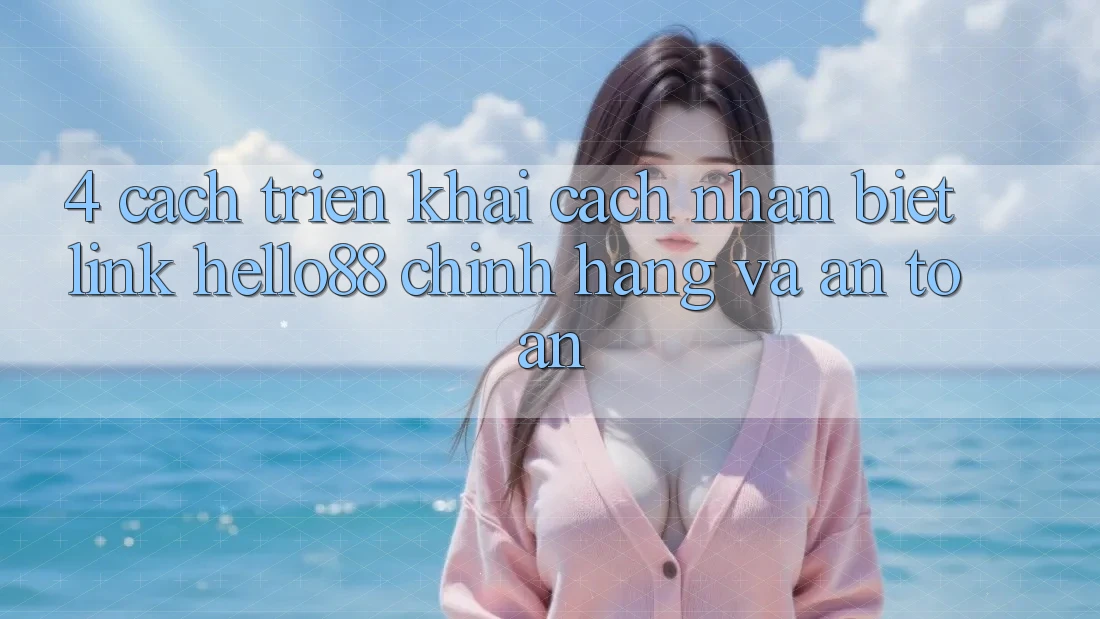4. Cách triển khai Cách Nhận Biết Link Hello88 Chính Hãng Và An Toàn