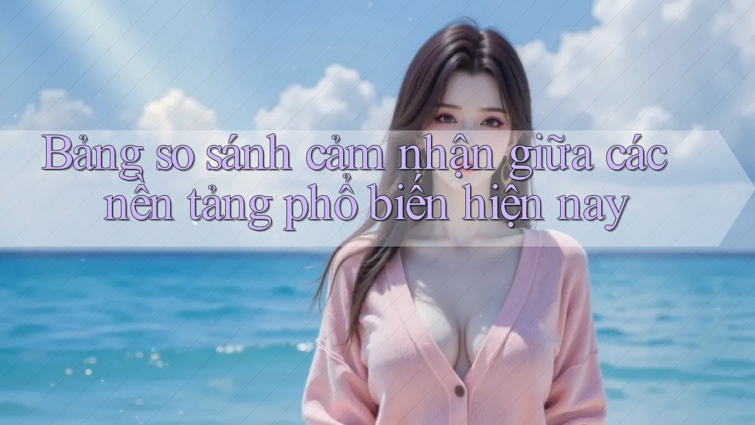 Bảng so sánh cảm nhận giữa các nền tảng phổ biến hiện nay Bảng so sánh cảm nhận giữa các nền tảng phổ biến hiện nay