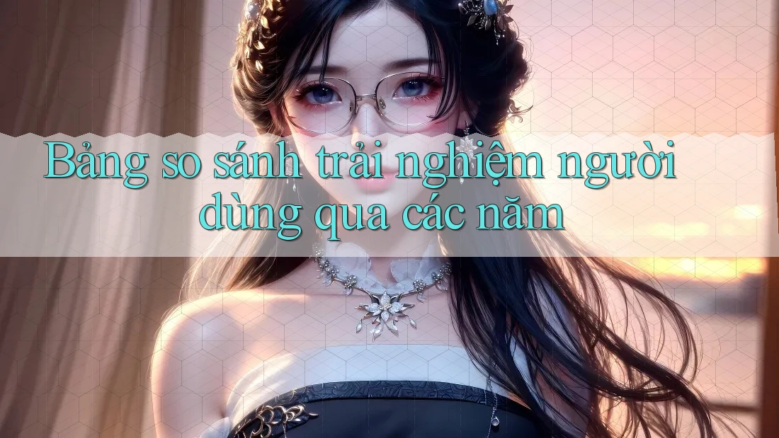 Bảng so sánh trải nghiệm người dùng qua các năm
