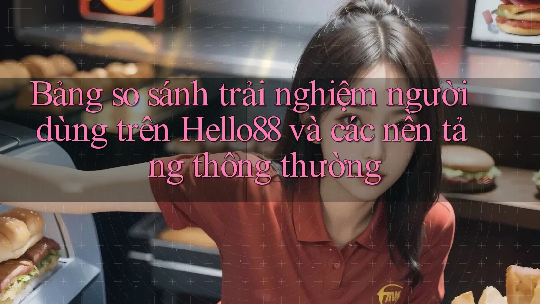 Bảng so sánh trải nghiệm người dùng trên Hello88 và các nền tảng thông thường