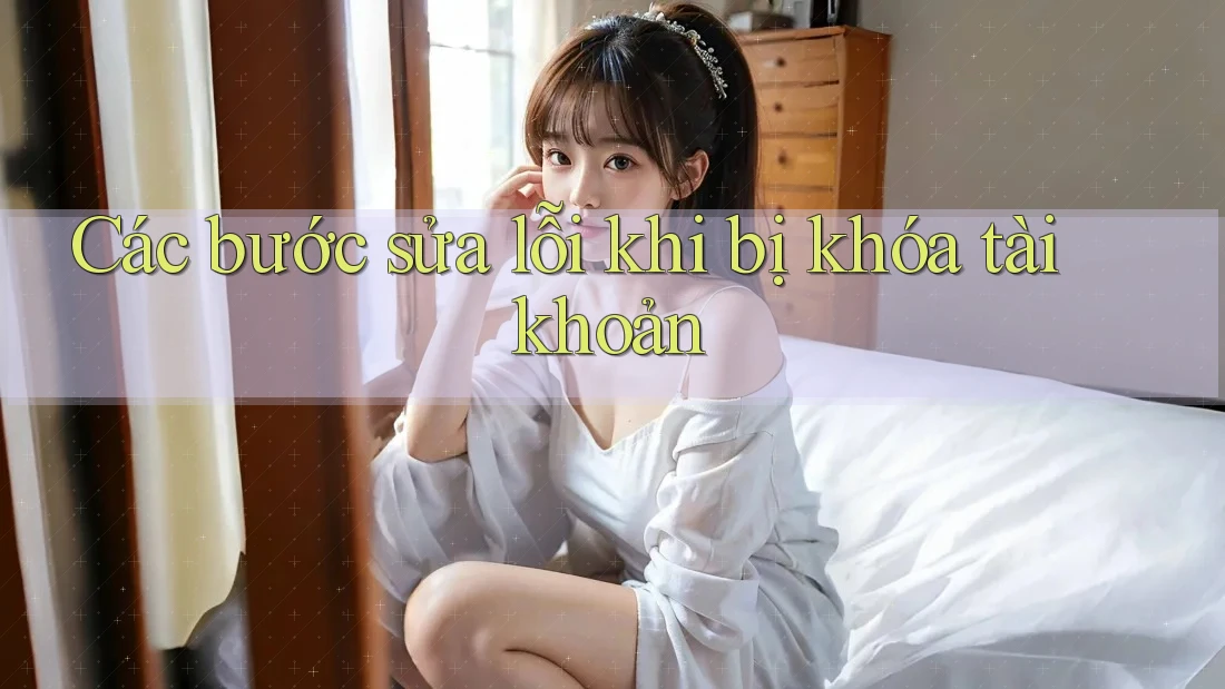 Các bước sửa lỗi khi bị khóa tài khoản