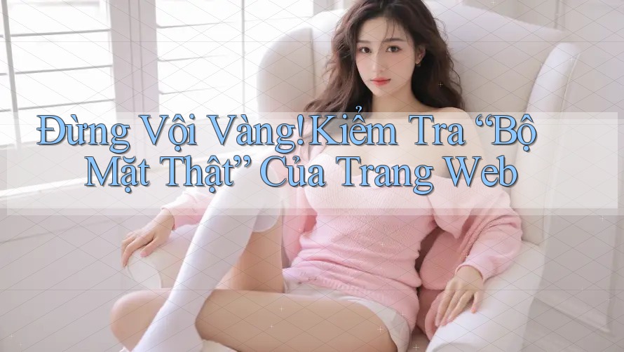 Đừng Vội Vàng! Kiểm Tra “Bộ Mặt Thật” Của Trang Web