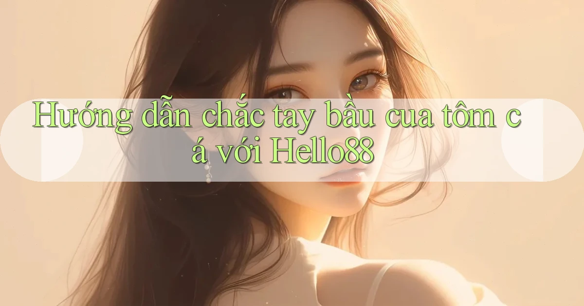 hướng dẫn chắc tay bầu cua tôm cá với hello88