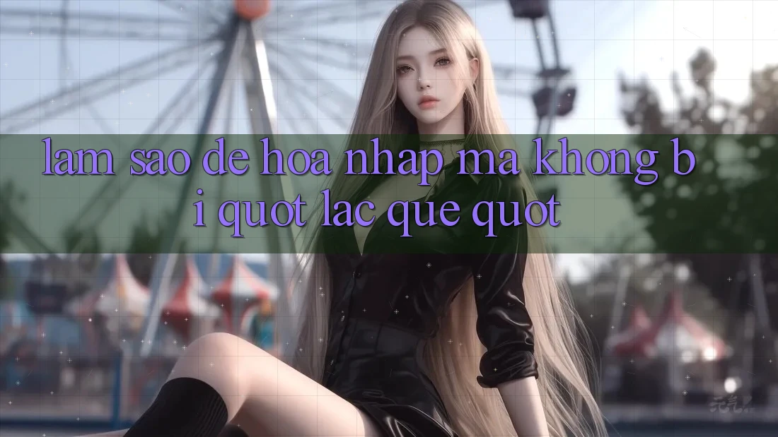 Làm sao để hòa nhập mà không bị " lạc quẻ" ?