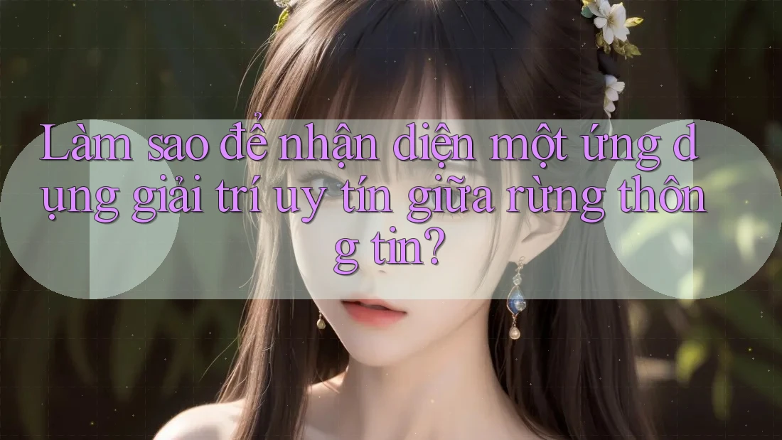 Làm sao để nhận diện một ứng dụng giải trí uy tín giữa rừng thông tin?